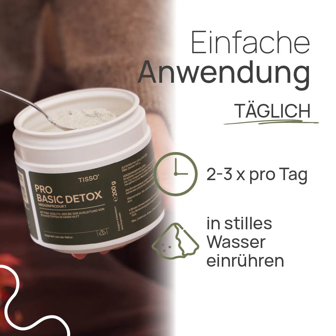 TISSO Naturprodukte Carousel Anwendung BasicDetox